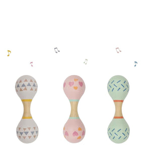 Maraca Double Ended Rattle (3 Colours)