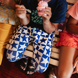 Blue Super Stars Harem Pants