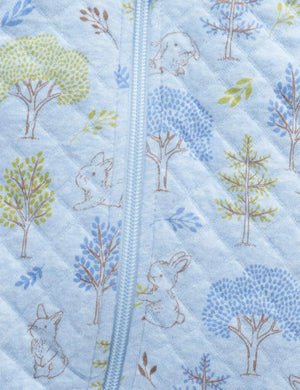 Icicle Bunny Forest Quilted Growsuit