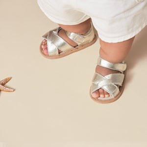 Baby Criss-Cross Sandals (Gold)
