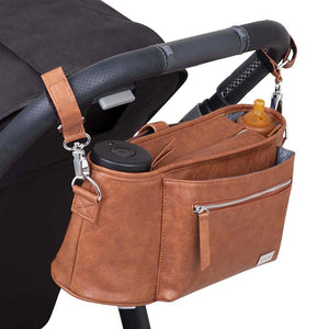 Pram Caddy (Pebbled Tan)