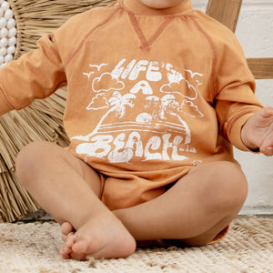 Lifes A Beach Sweater Onesie