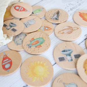 Memory Match Game - Space