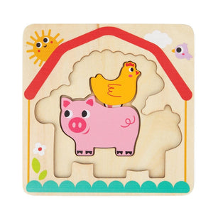 Multi Layered Puzzle (Farm Animals)
