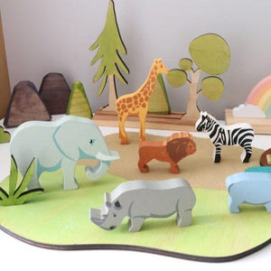Safari Wooden Animal (Rhinoceros)
