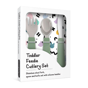 Toddler Feedie Cutlery Set (Sage)