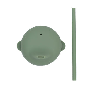 Sippie Lid & Mini Straw (Sage)