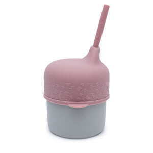 Sippie Lid & Mini Straw (Dusty Rose)