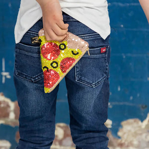 Iconic Sequin Purse - Pizza