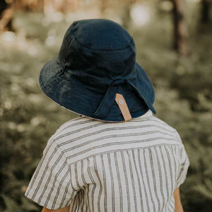 Kids Reversible Sun Hat (Charlie/Indigo)