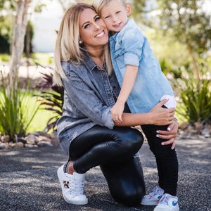 Vegan Leather Leggings - Womens