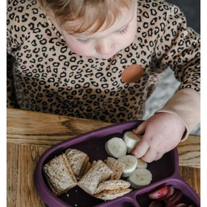 Bunny Stickie Plate (Plum)