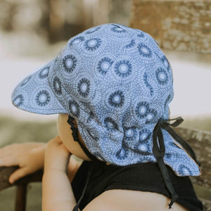 Baby Reversible Flap Hat (Norman/Indigo)