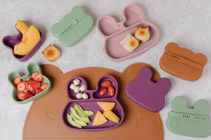Bunny Stickie Plate (Plum)