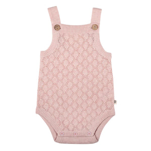 Petal Pointelle Onesie (Blush Pink)