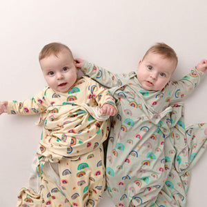 Rainbow Swaddle Wrap (Sage)