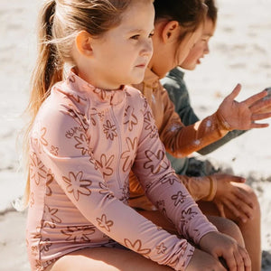 Long Sleeved Swimsuit (Flower Power)