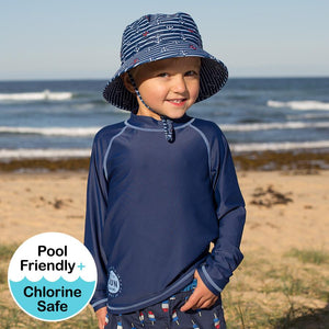 Kids Swim Rashie UPF50 (Marine)