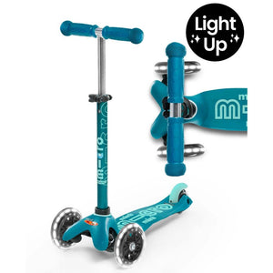 Mini Micro Deluxe LED Scooter (Aqua)