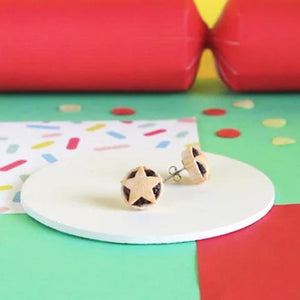 Mince Pie Stud Earrings