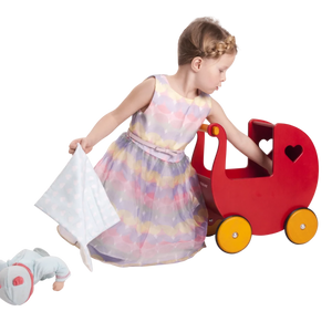 Dolls Pram Bedding (Blue)