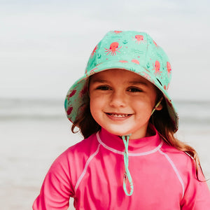 Girls Beach Bucket Hat (Octopus)