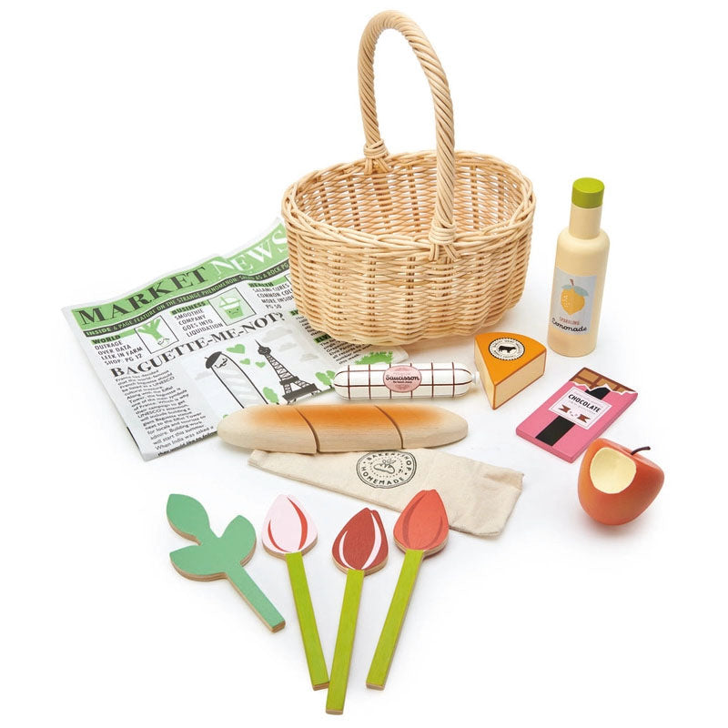Wicker Shopping Basket Set