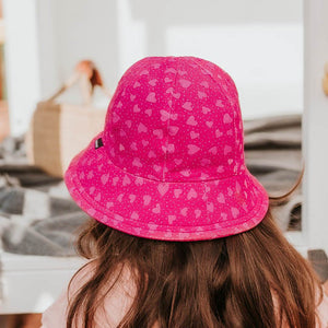 Girls Toddler Bucket Hat (Hearts)