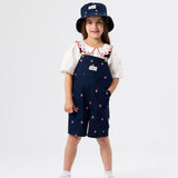 Mini Strawberry Embroidered Burton Overall