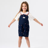 Mini Strawberry Embroidered Burton Overall