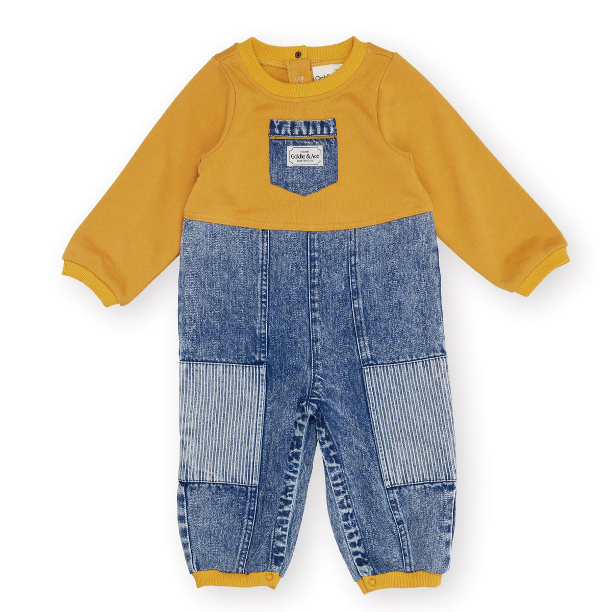 Pin Stripe Overall Romper