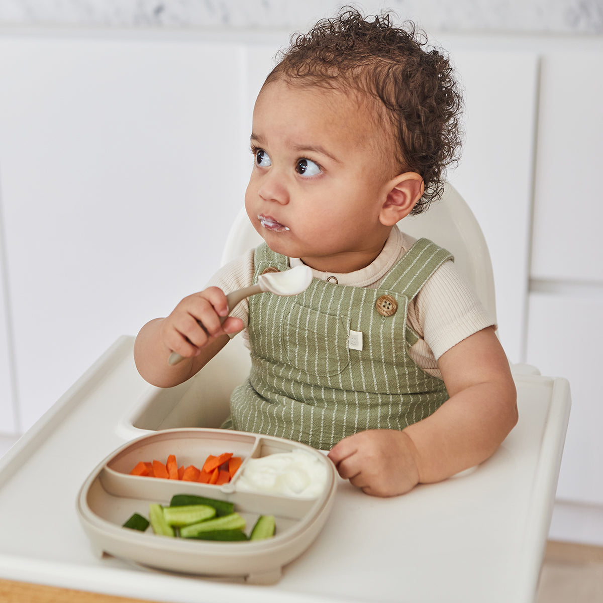 2 in 1 Suction Plate - Sage