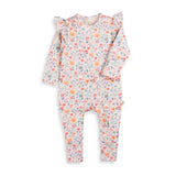 Frill Zipsuit LS - Cottage Garden