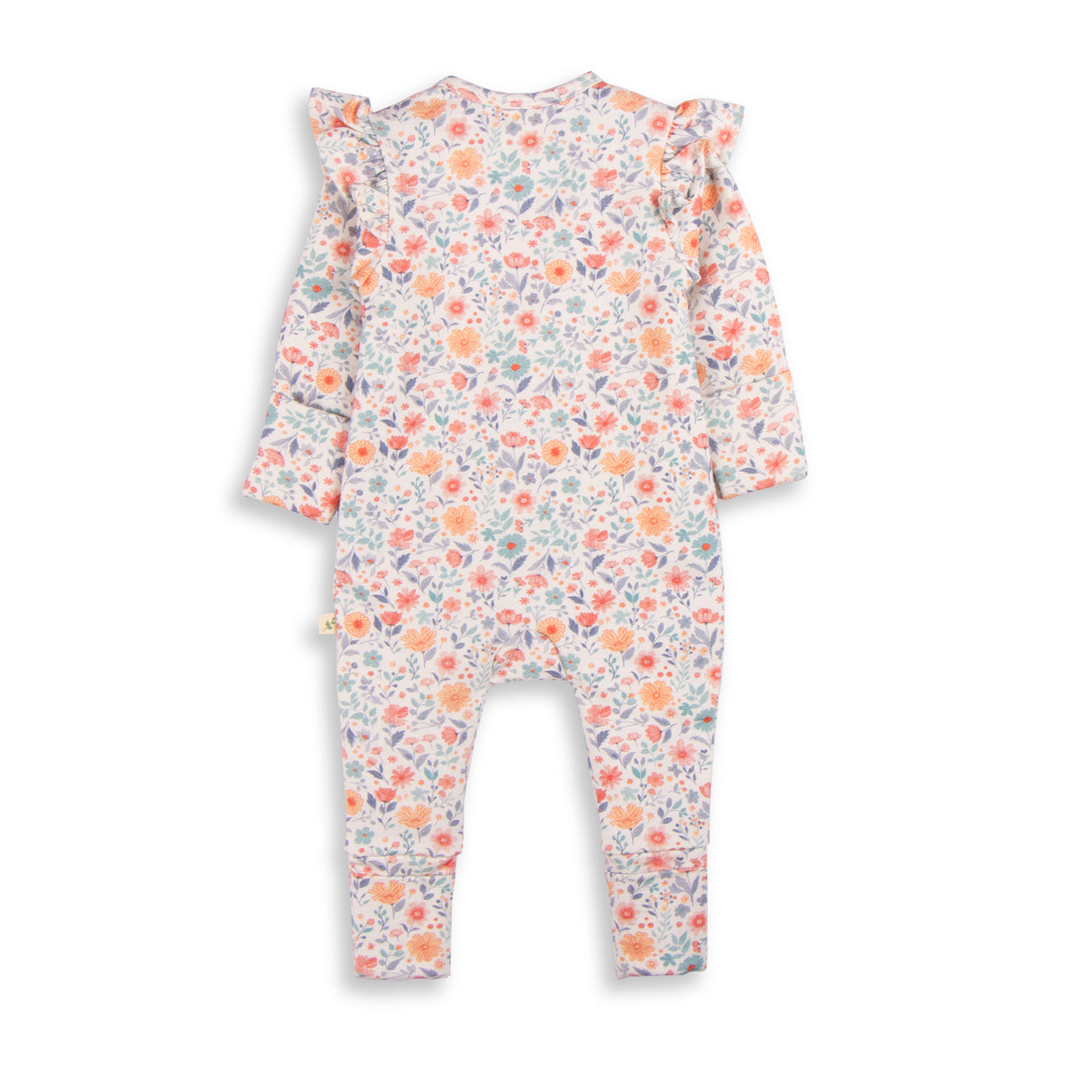 Frill Zipsuit LS - Cottage Garden