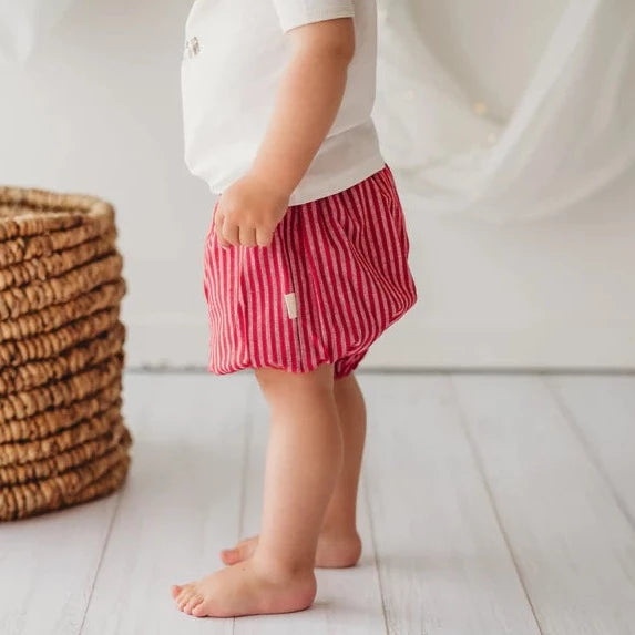 Linen Bloomers - Red Stripe