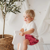 Linen Bloomers - Red Stripe