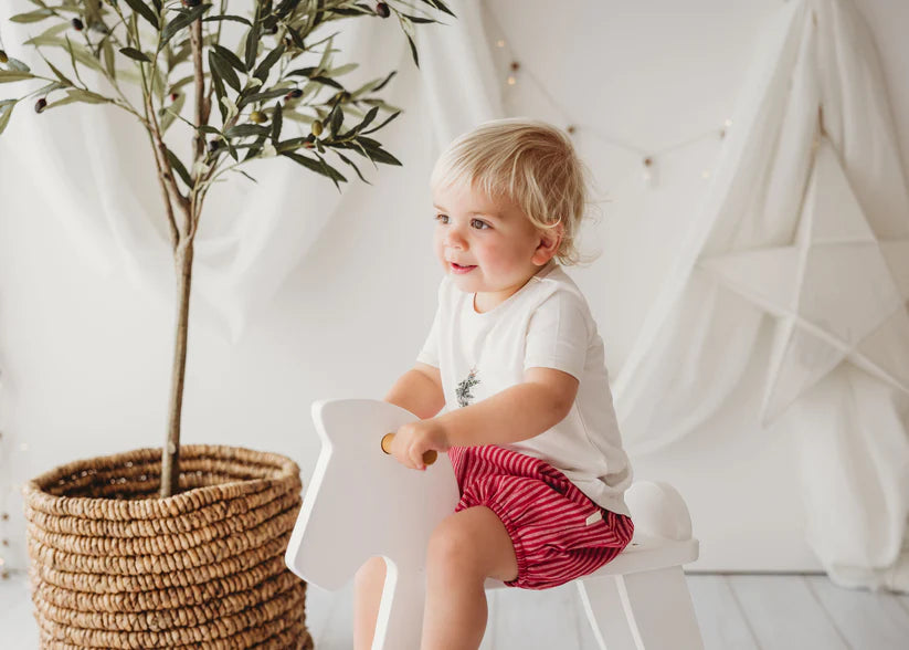 Linen Bloomers - Red Stripe