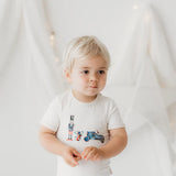 Blue Vintage Toys Bodysuit
