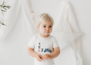 Blue Vintage Toys Bodysuit