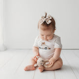 Beetle Bow Bodysuit - Eggnog