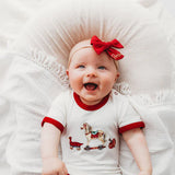 Red Vintage Toys Bodysuit