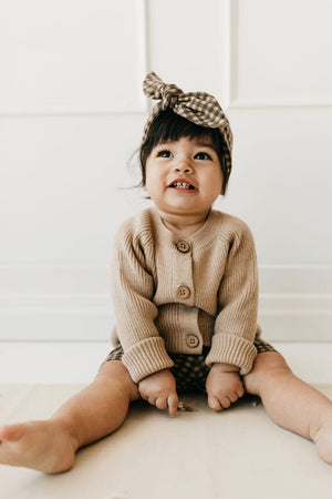 SAMANTHA CARDIGAN (CARAMEL MARLE)