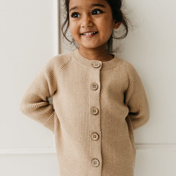 SAMANTHA CARDIGAN (CARAMEL MARLE)