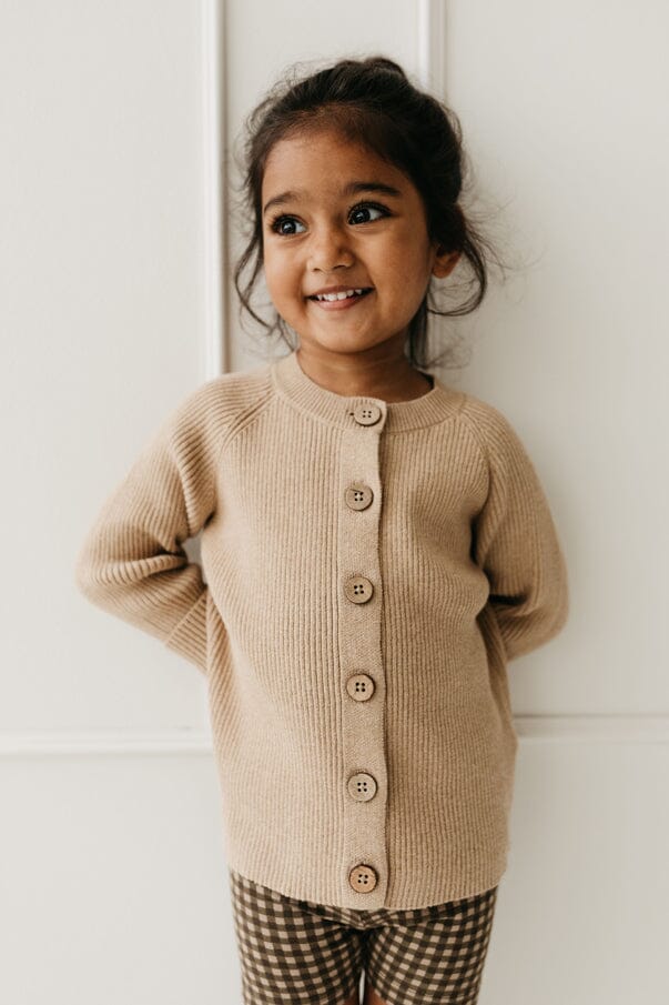 SAMANTHA CARDIGAN (CARAMEL MARLE)