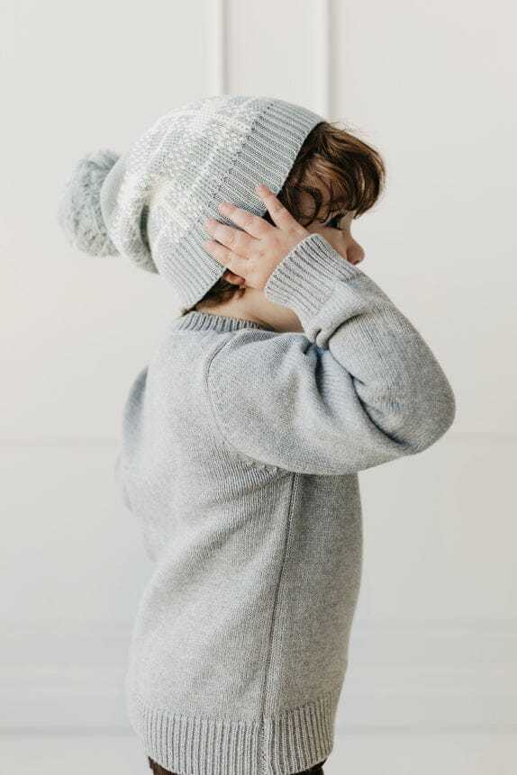 JASPER BEANIE (STORM GREY CHECK)