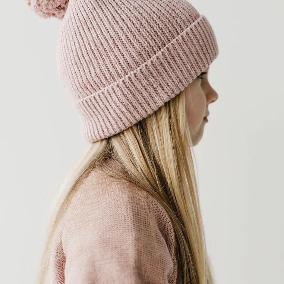 Aurelie Knit Beanie - Marshmallow Fleck