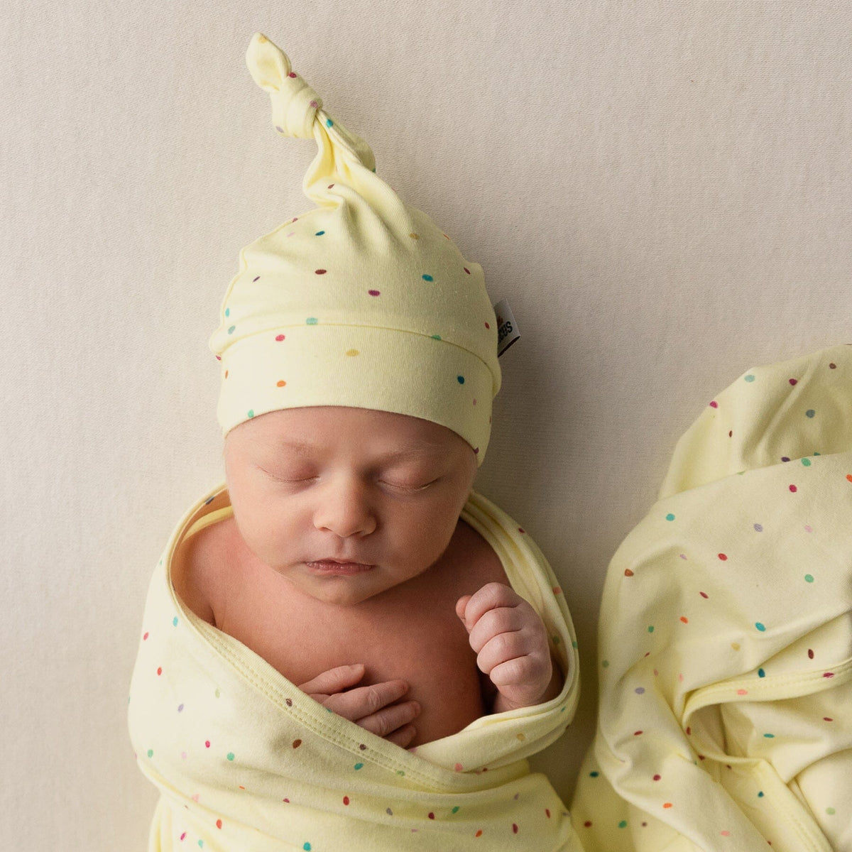 Dot Knot Beanie (Lemon)