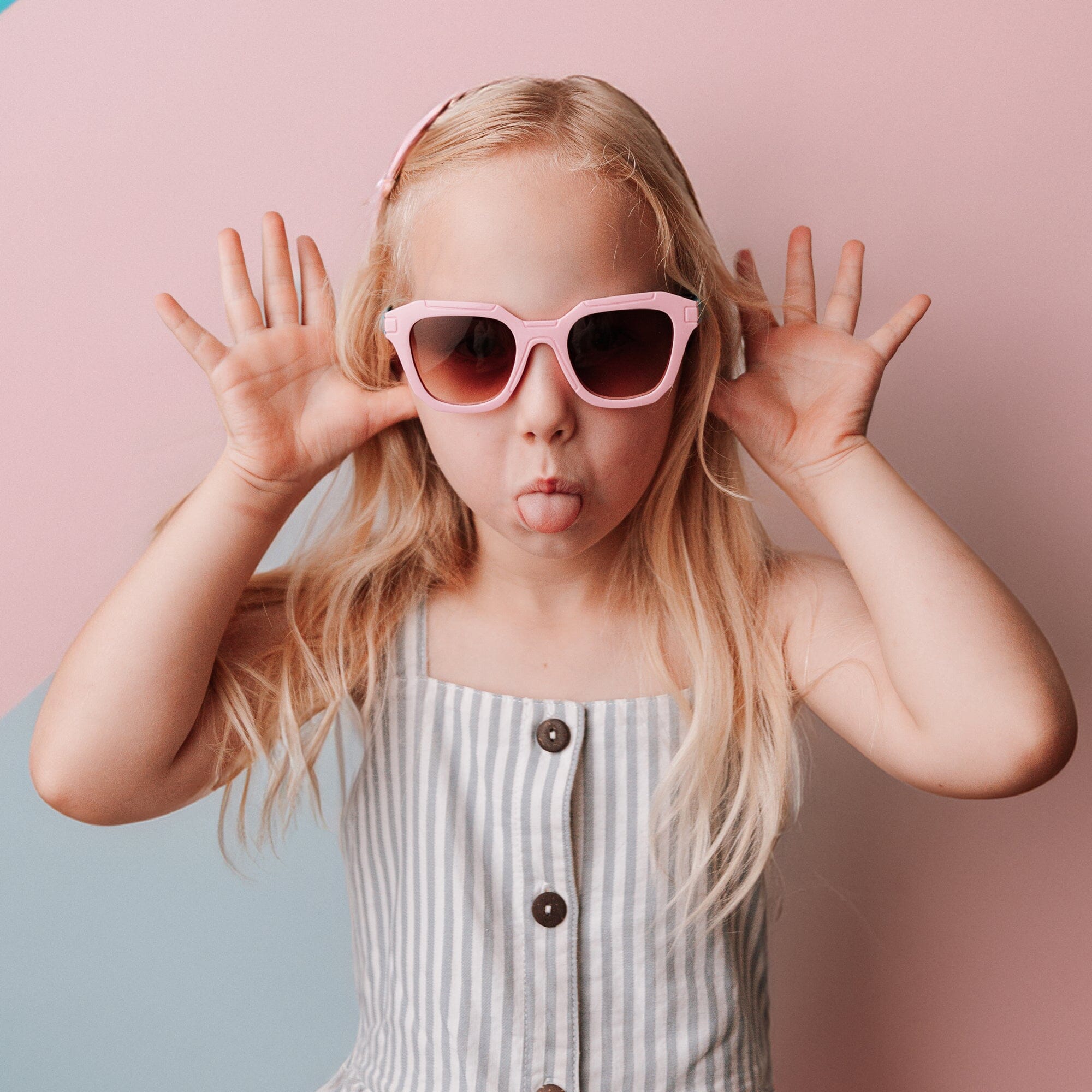 Techno Sunglasses (Pink/Mint)