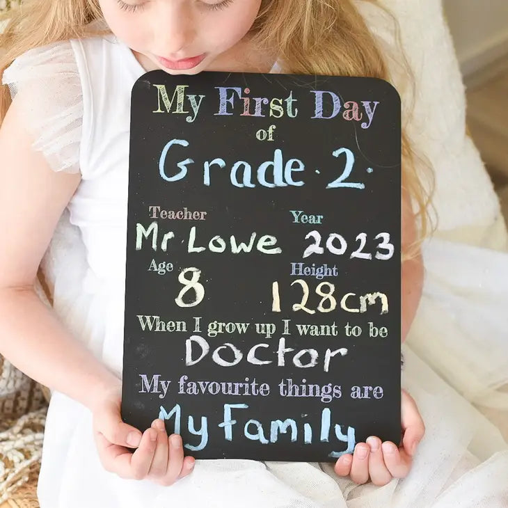 First Day Of School Blackboard - Simple