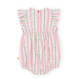 Antique Stripe Strawberry Lani Romper